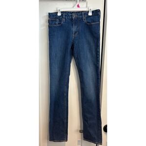 Emporio Armani Womens Straight Leg Blue Jeans 7V1J06 1DE7Z Size 29 Medium Wash